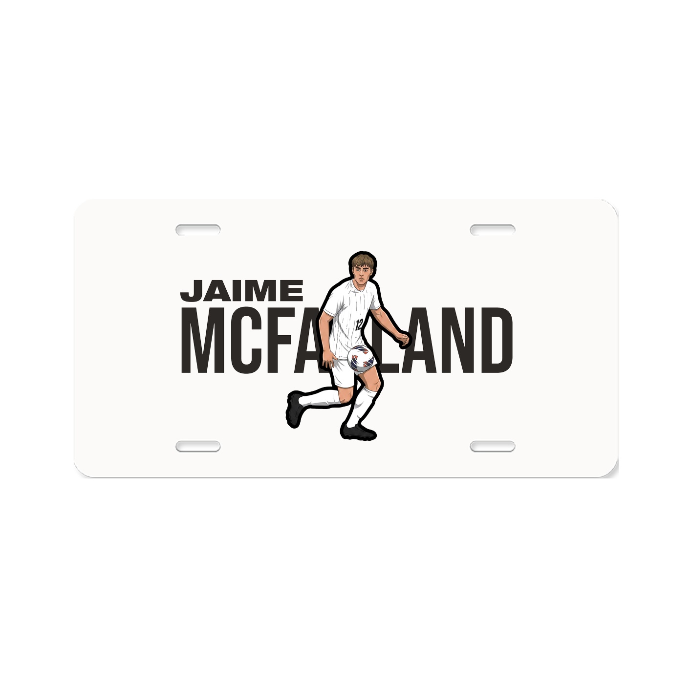 License Plate — Player Name in Classic