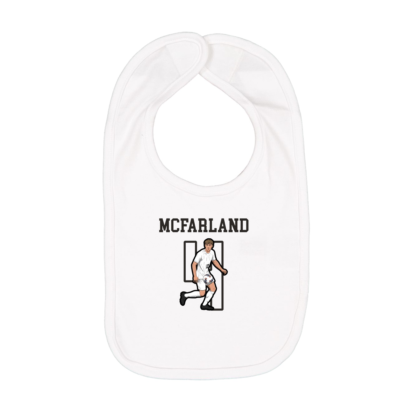 Infant Bib — Shirsey in White
