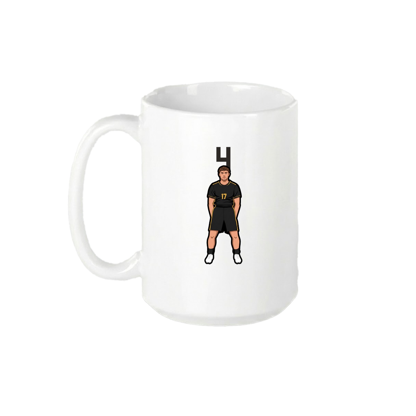 15oz Coffee Mug — Number Top in White