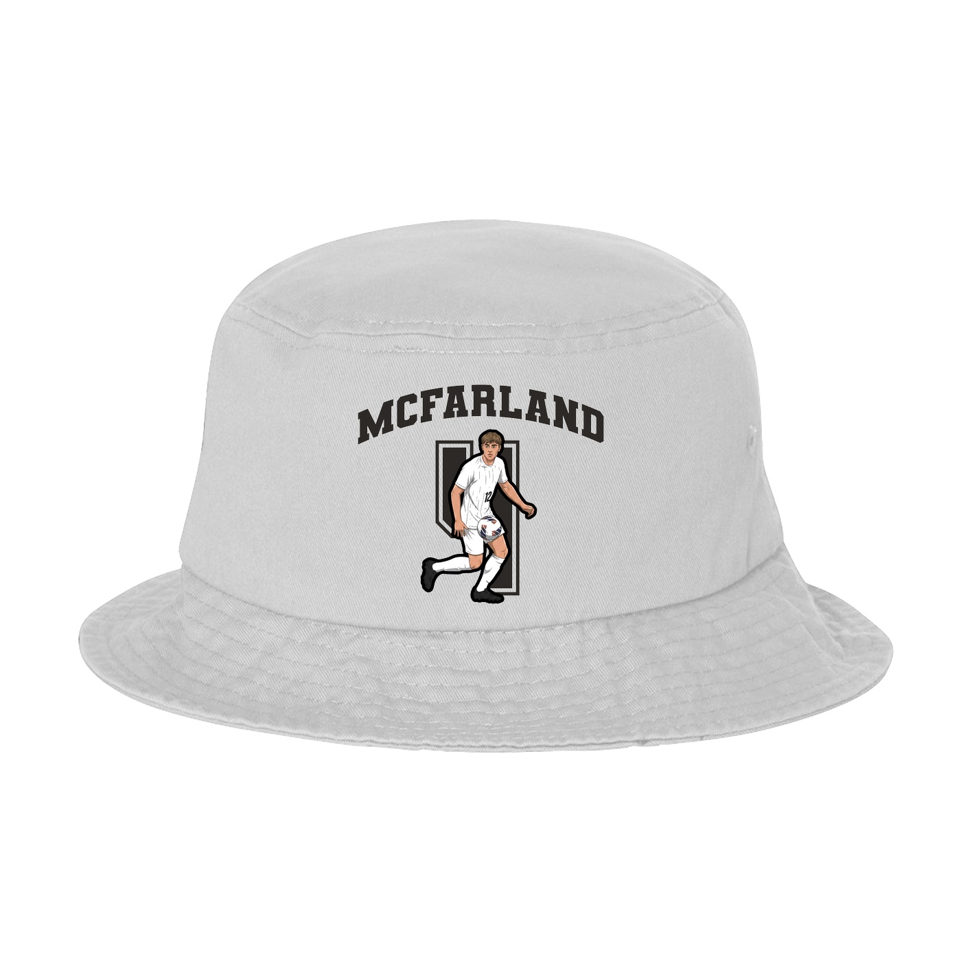 Bucket Cap — Number in White