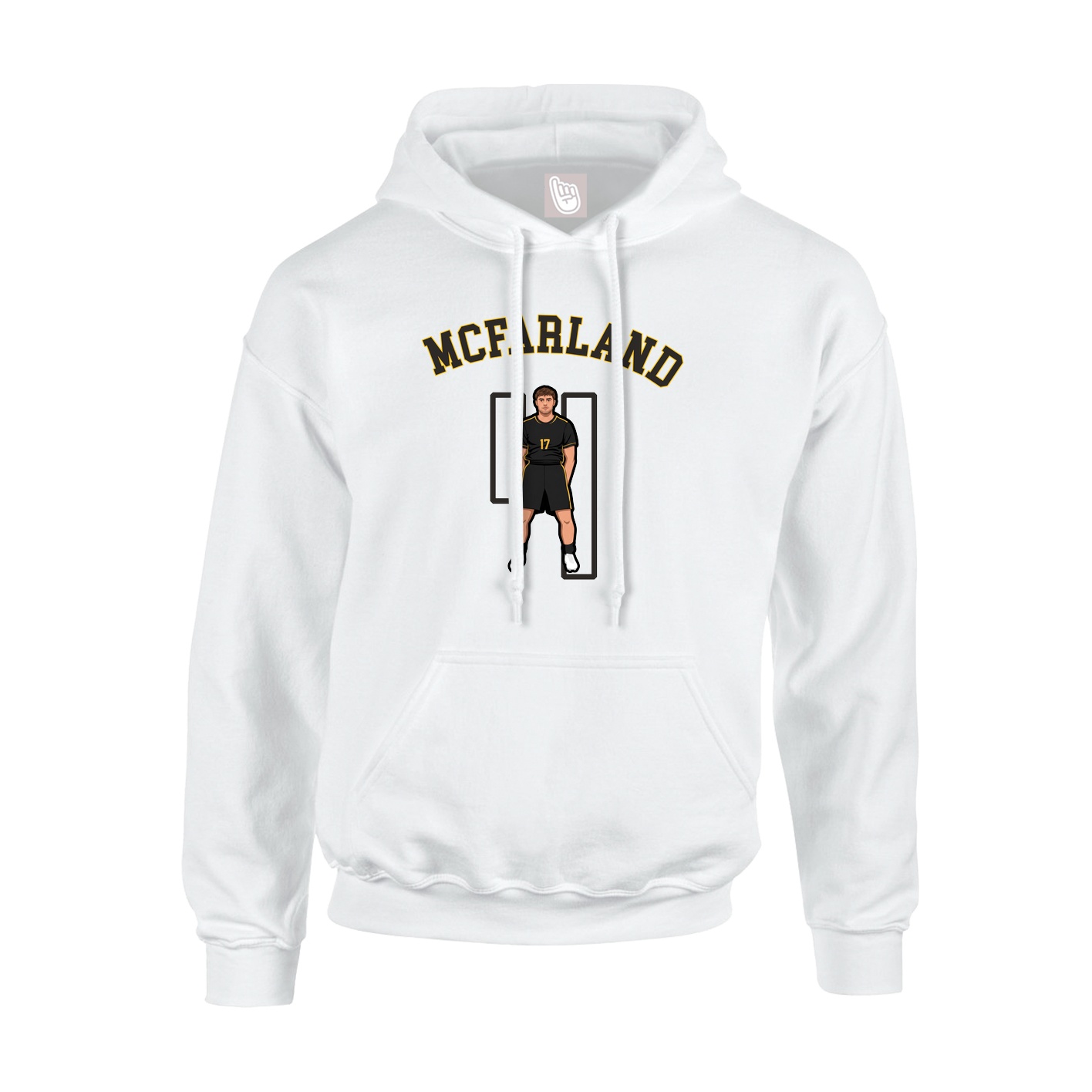 Hoodie — Shirsey Arch in White