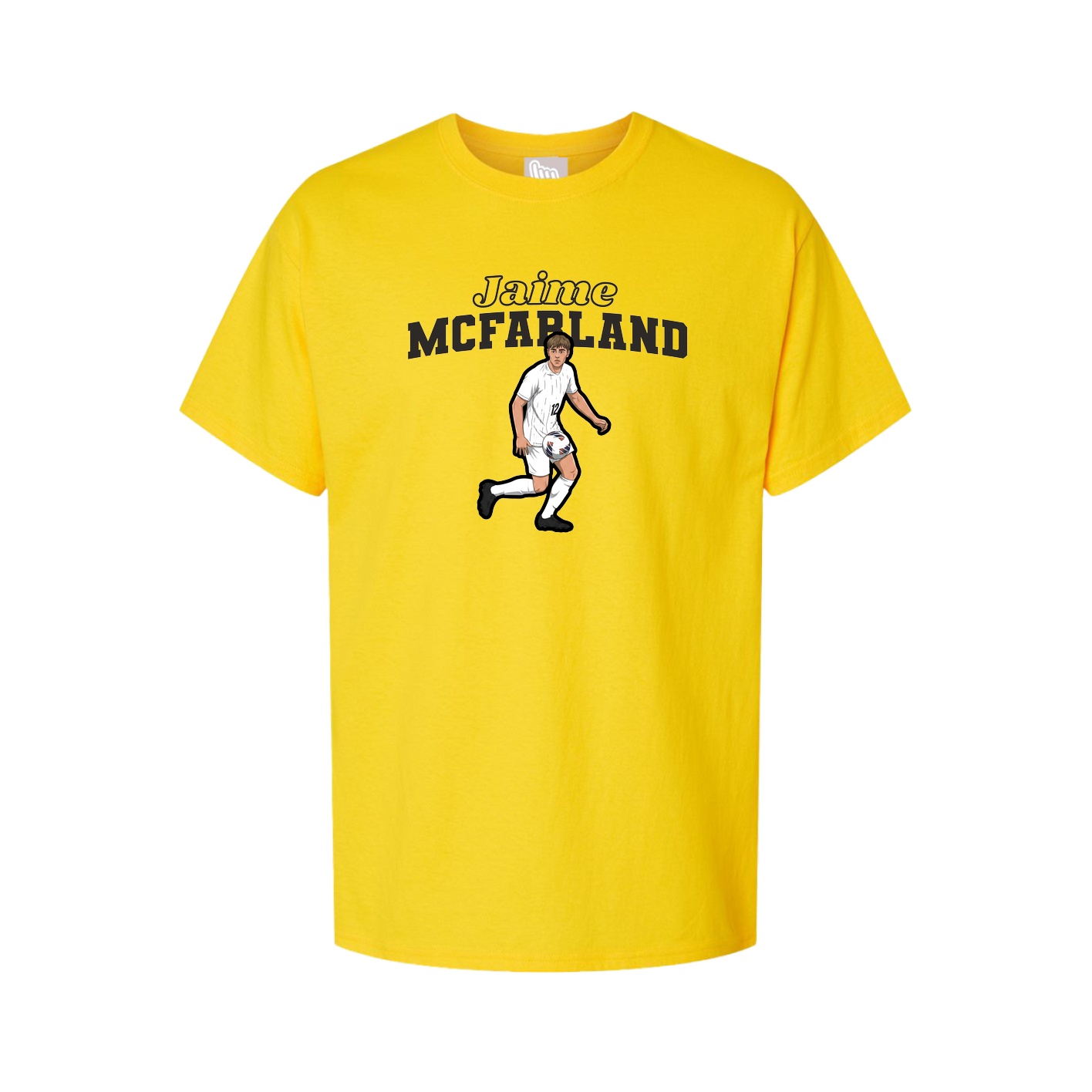 Youth Tee — Name Arch in Gold
