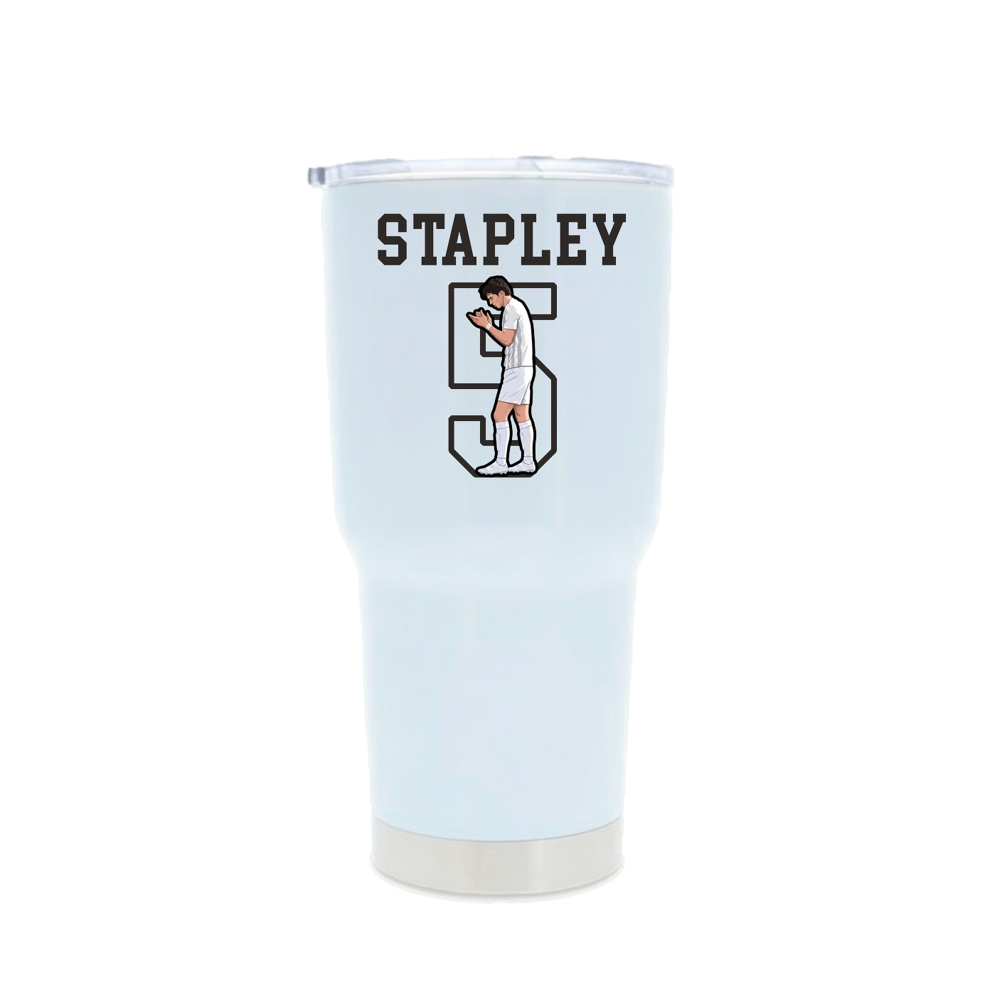 30oz Stainless Steel Tumbler — Shirsey in White