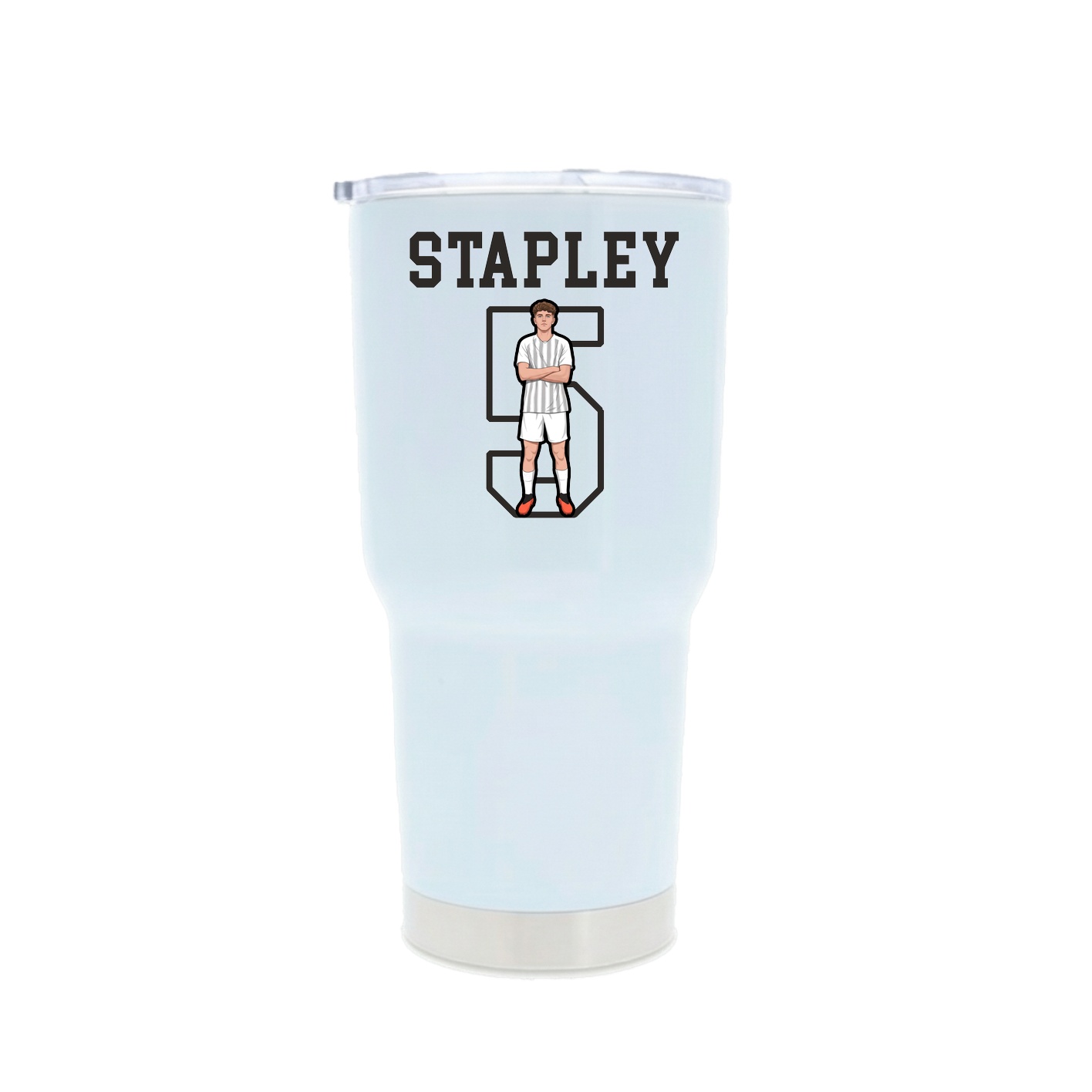 30oz Stainless Steel Tumbler — Shirsey in White