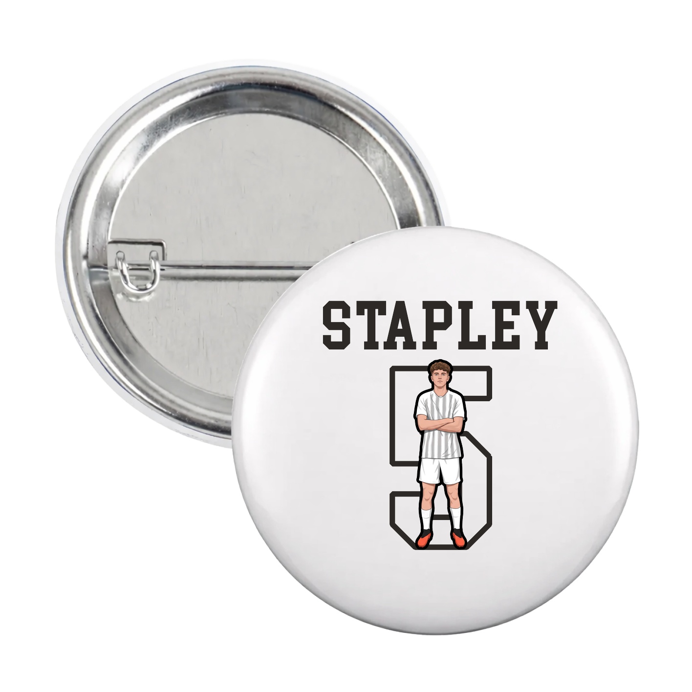 Game Day Button — Shirsey in White