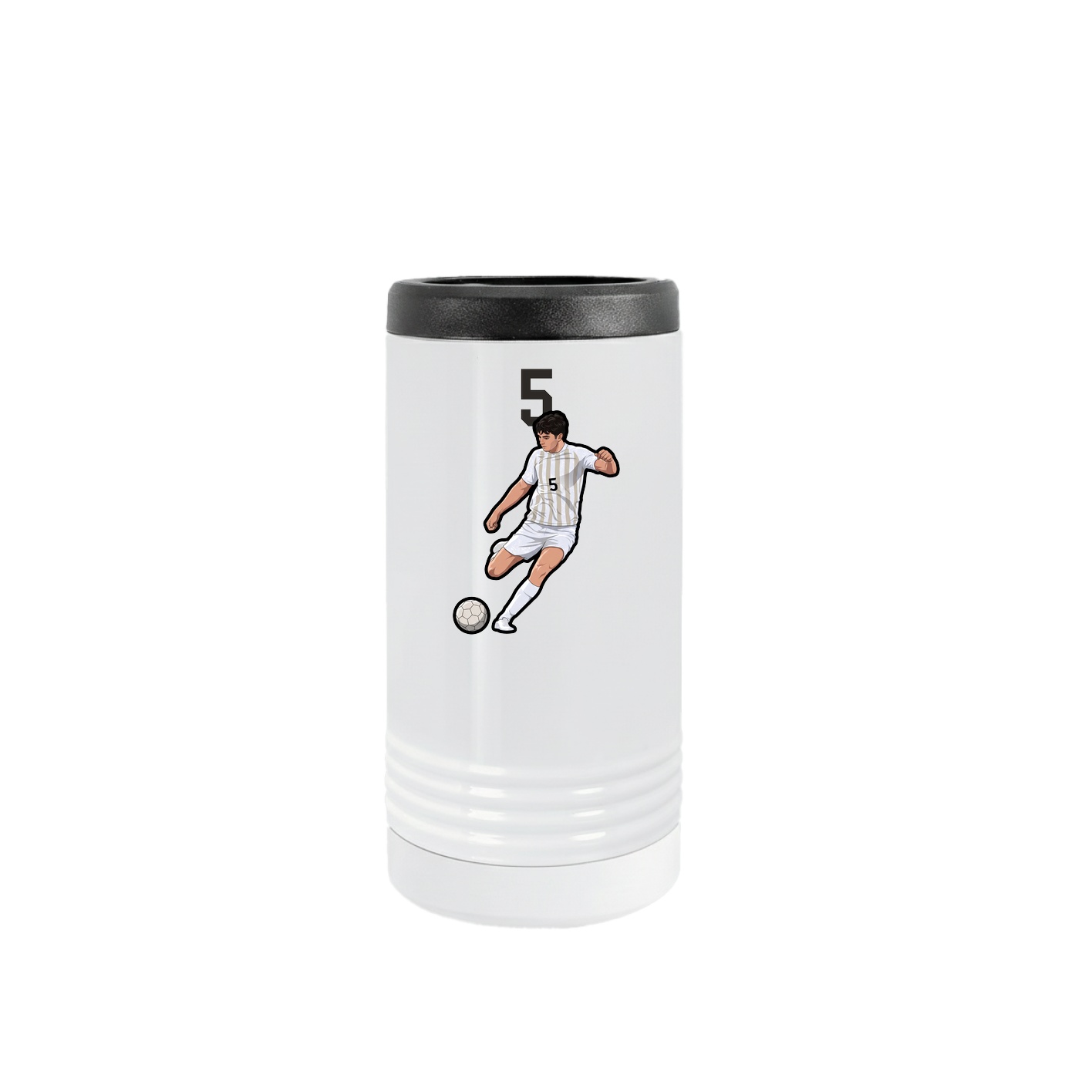 Slim Beverage Holder — Number Top in White