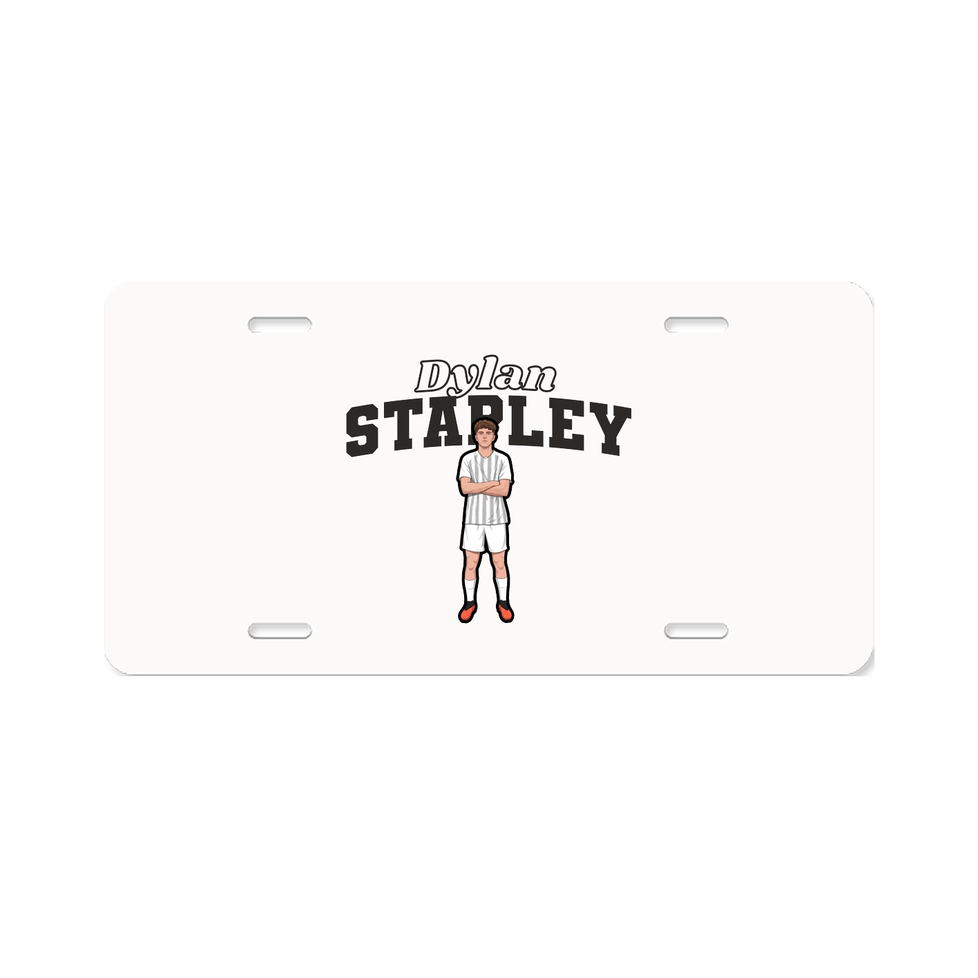 License Plate — Name Arch in Classic