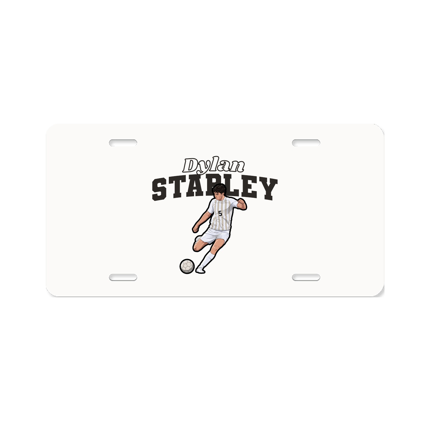 License Plate — Name Arch in Classic