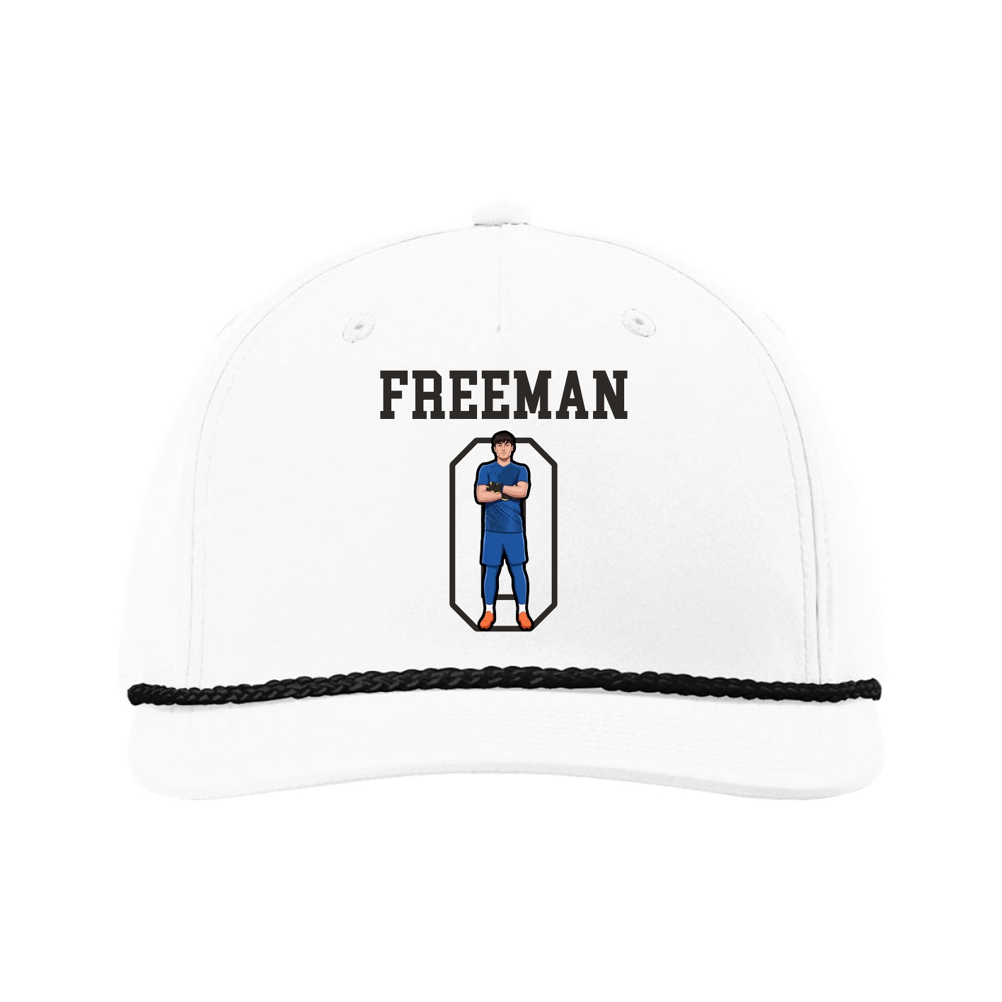 Five-Panel Classic Rope Cap — Shirsey in White