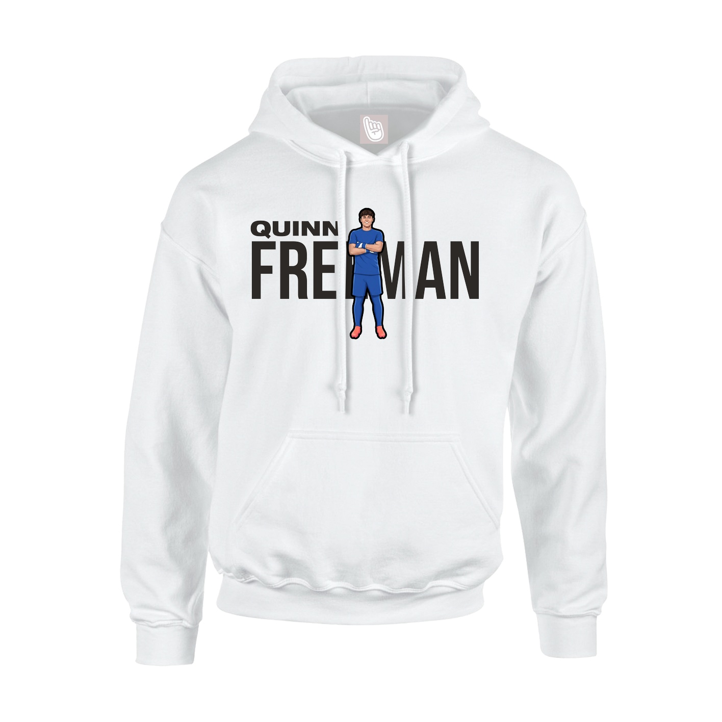 Hoodie — Player Name in White