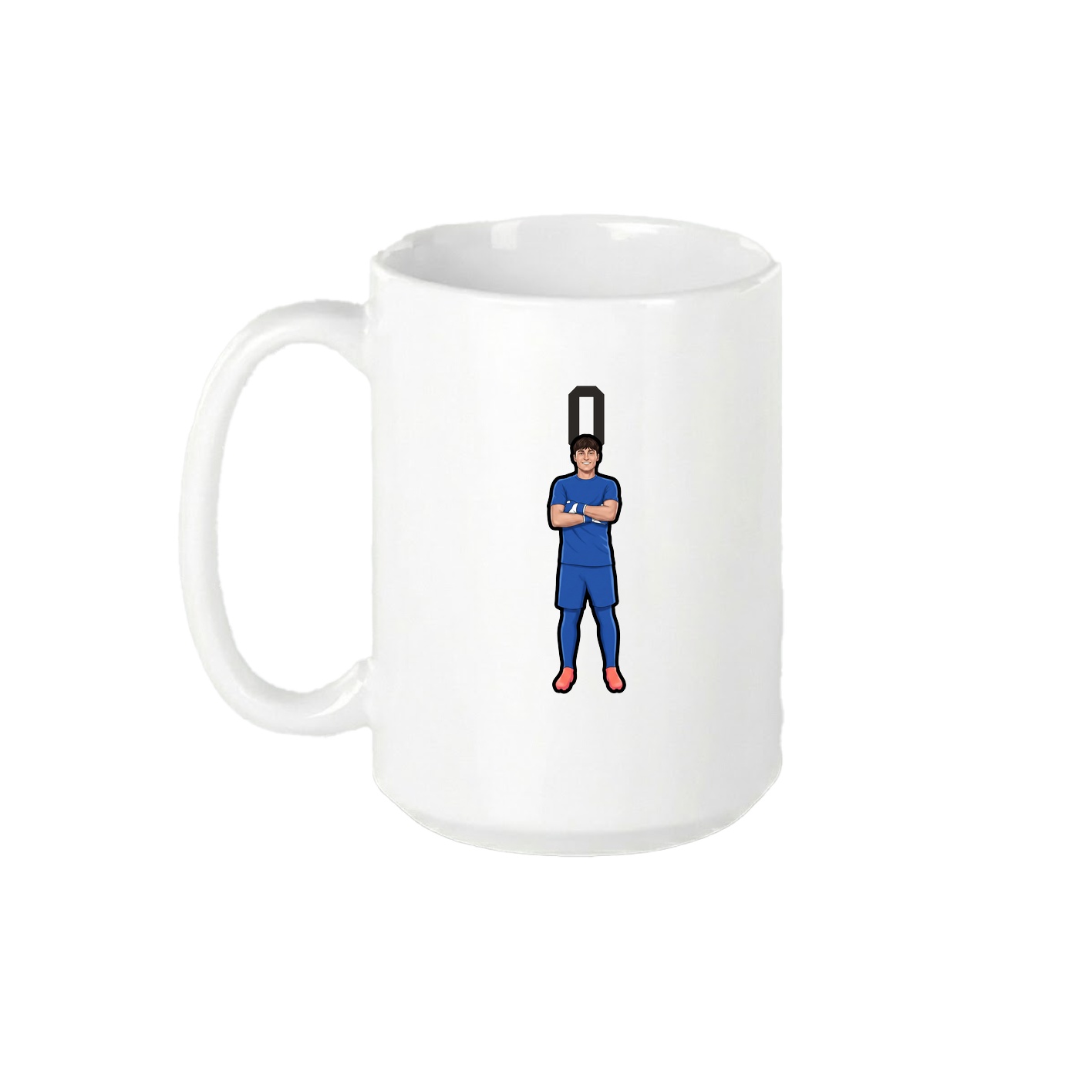 15oz Coffee Mug — Number Top in White