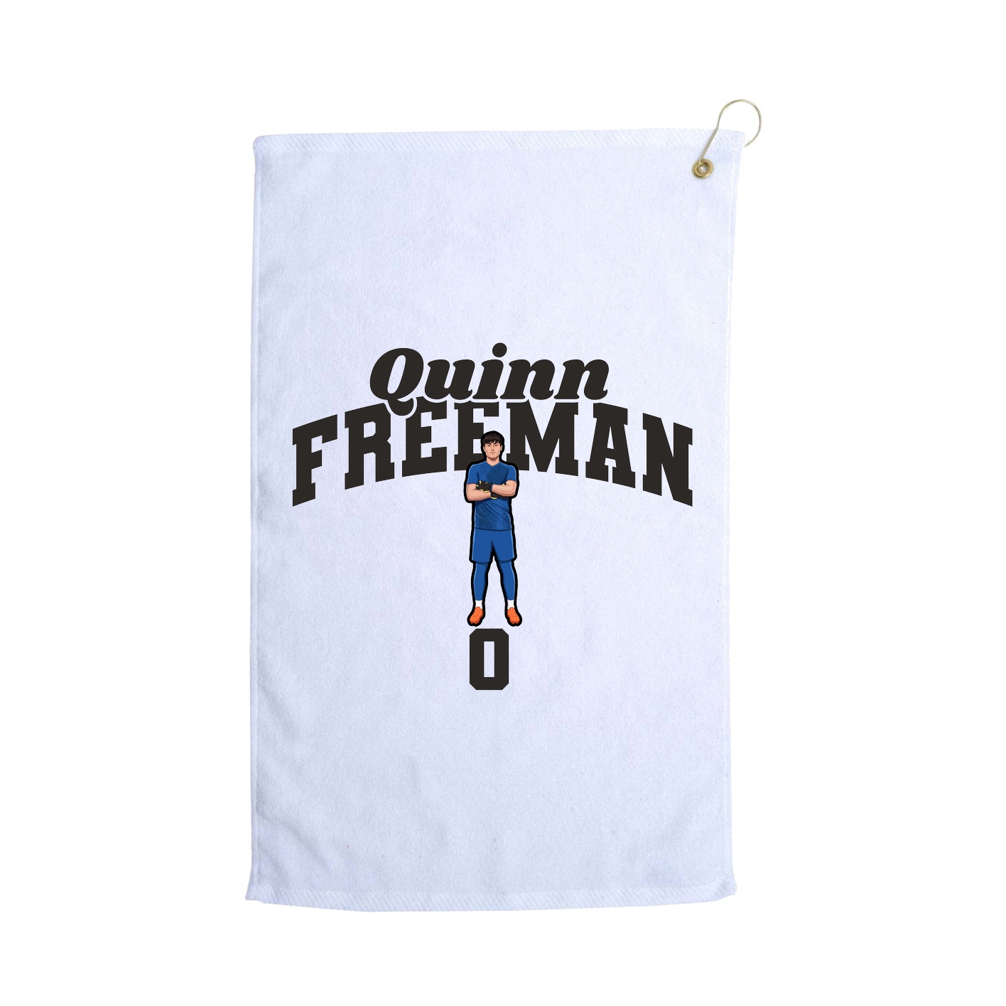 Golf Towel — Signature Arch in White