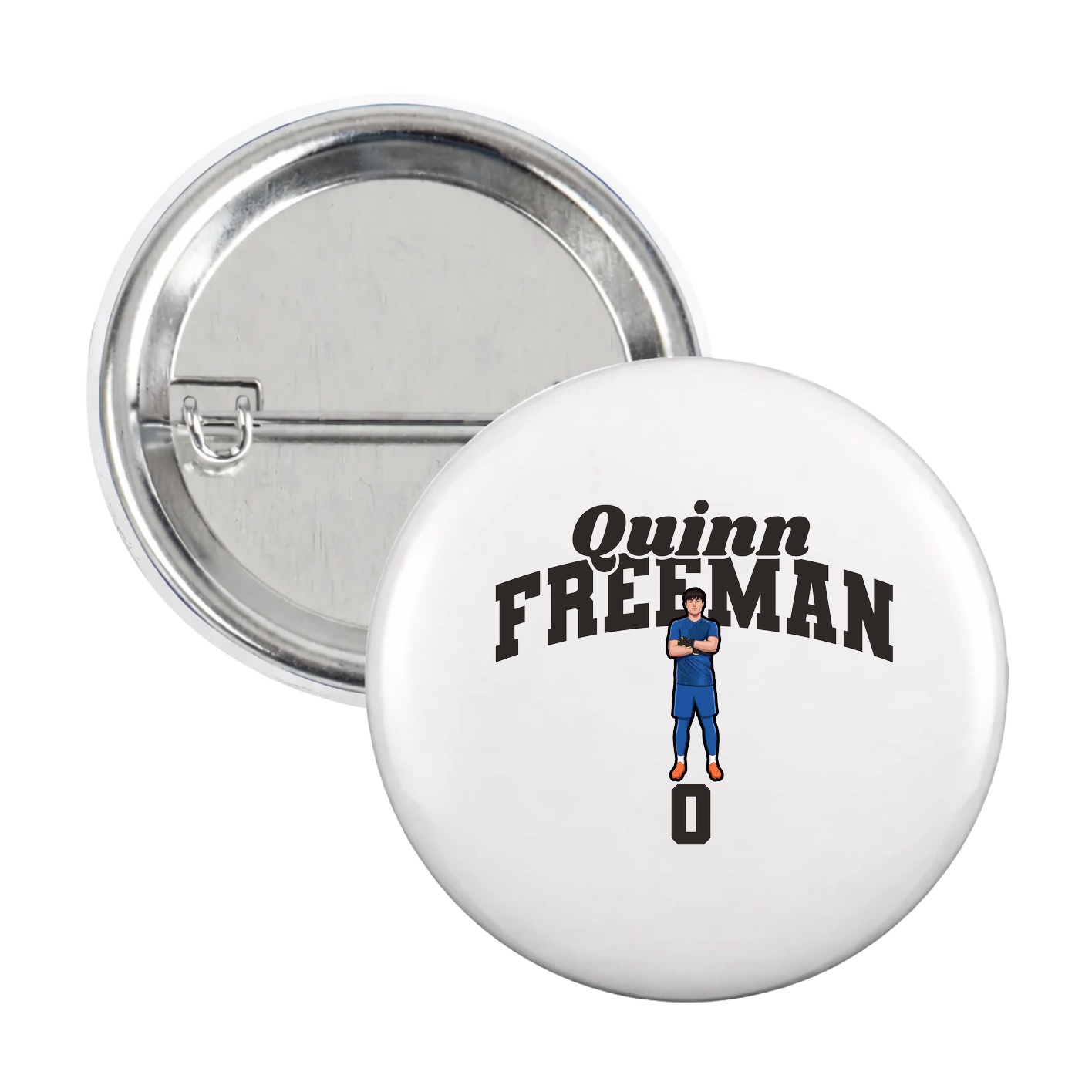 Game Day Button — Signature Arch in White