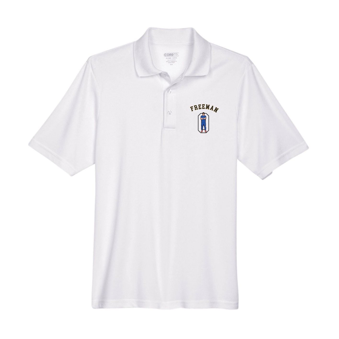 Performance Polo — Shirsey Arch in White