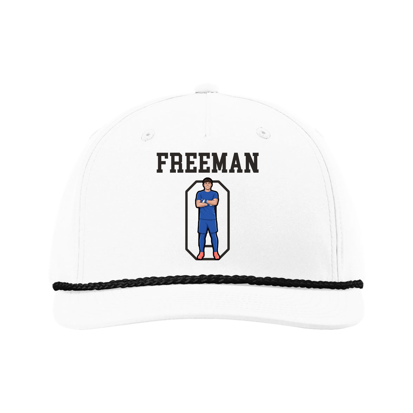 Five-Panel Classic Rope Cap — Shirsey in White