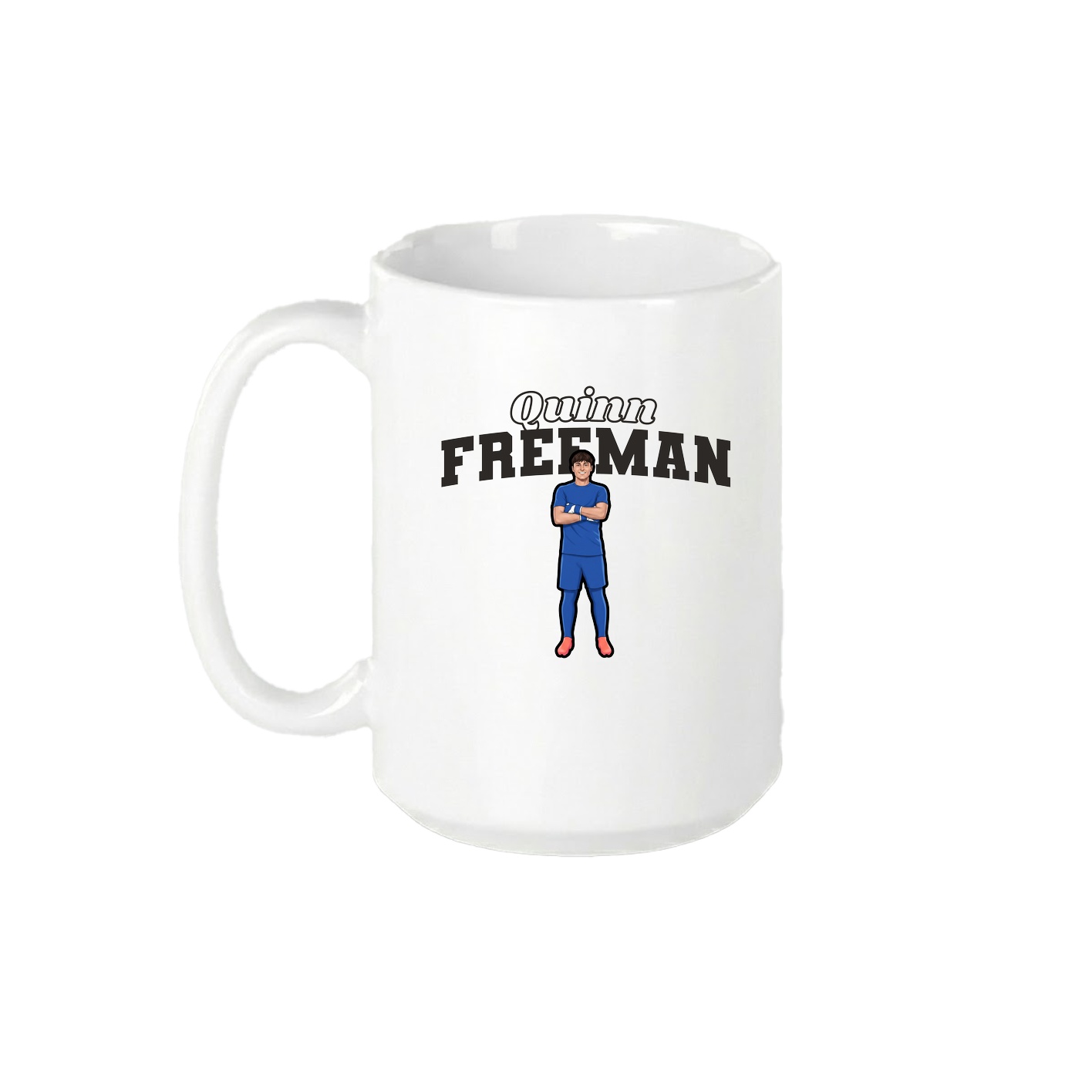 15oz Coffee Mug — Name Arch in White
