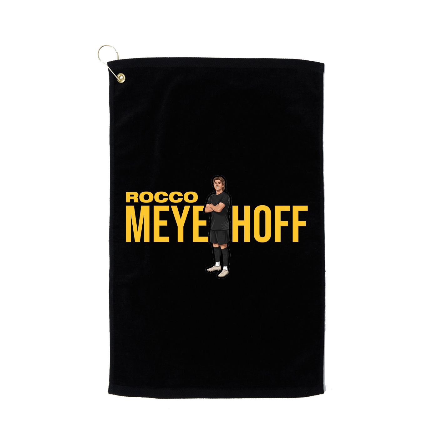 Golf Towel — Player Name in Black