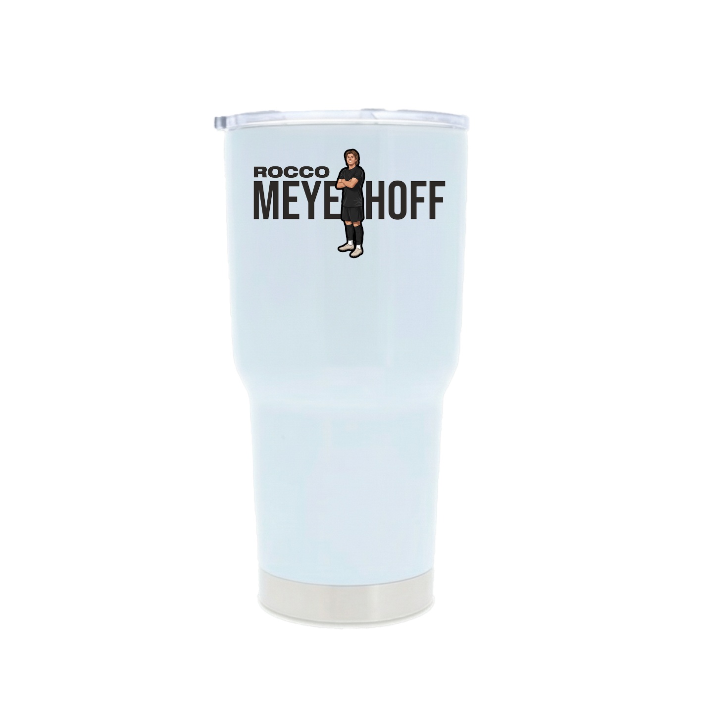 30oz Stainless Steel Tumbler — Player Name in White