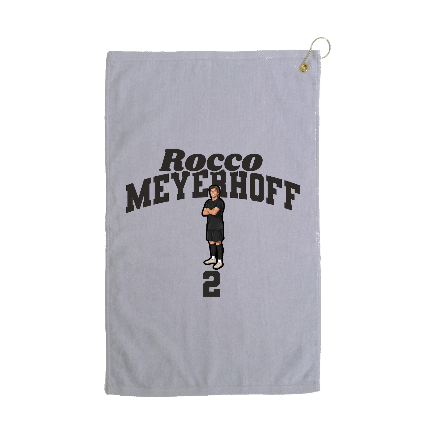 Golf Towel — Signature Arch in Grey