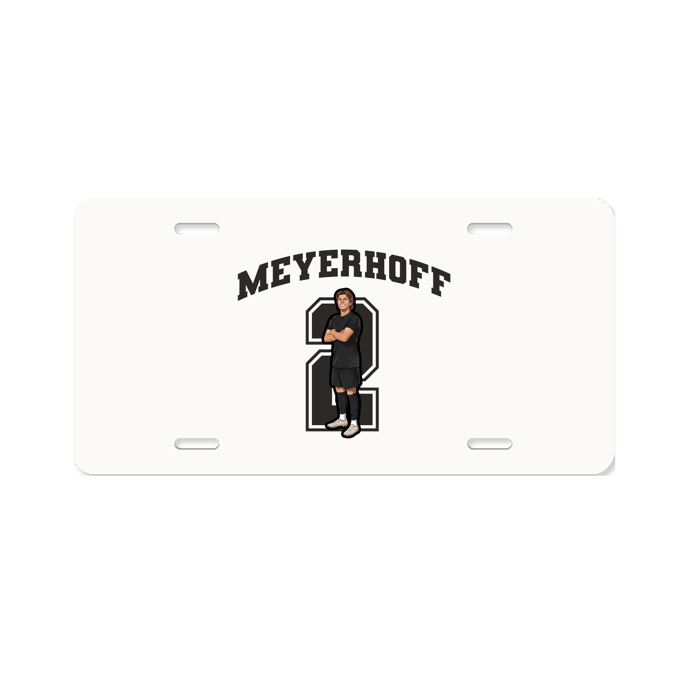 License Plate — Number in Classic