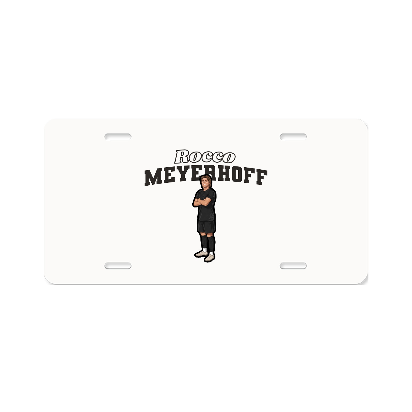 License Plate — Name Arch in Classic