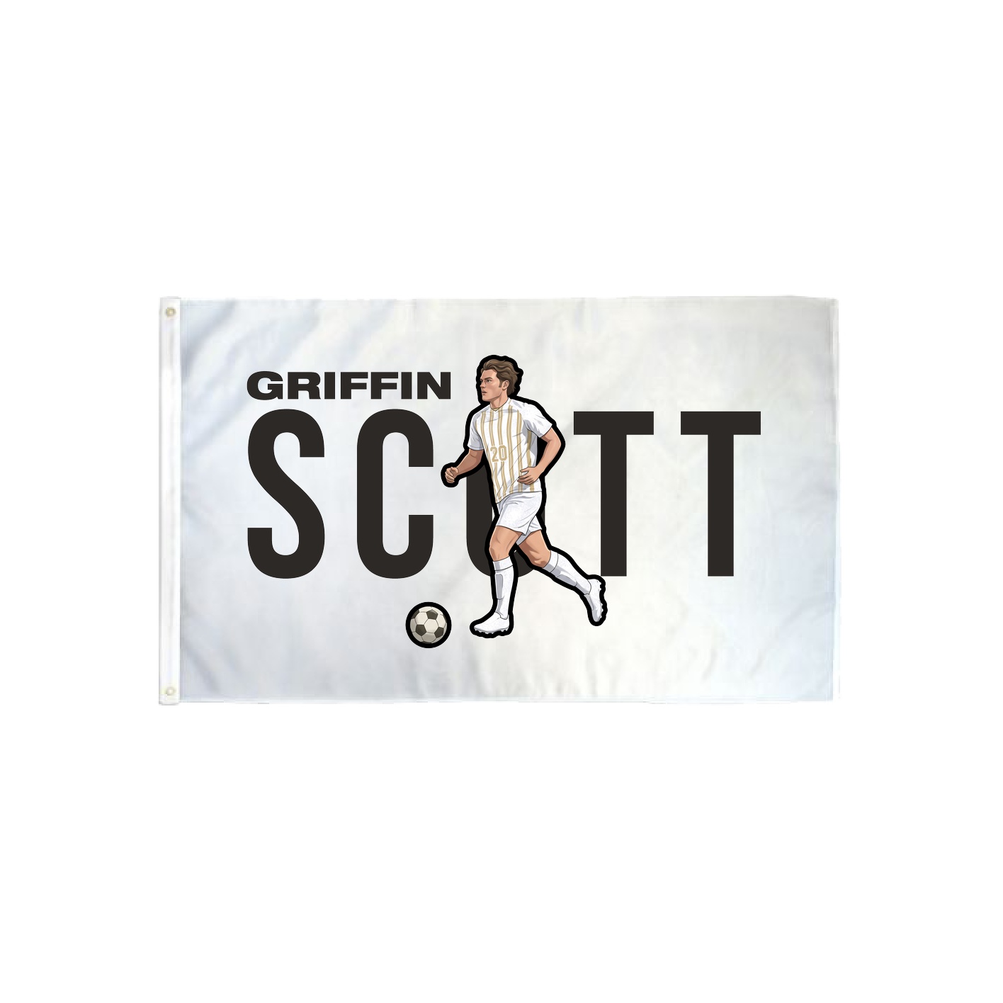 3x5 Flag — Player Name in Classic