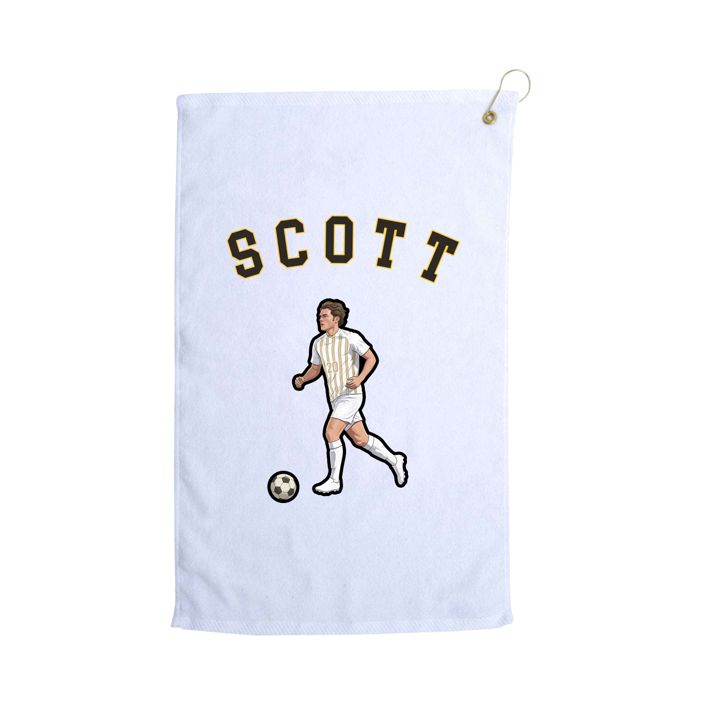 Golf Towel — Shirsey Arch in White