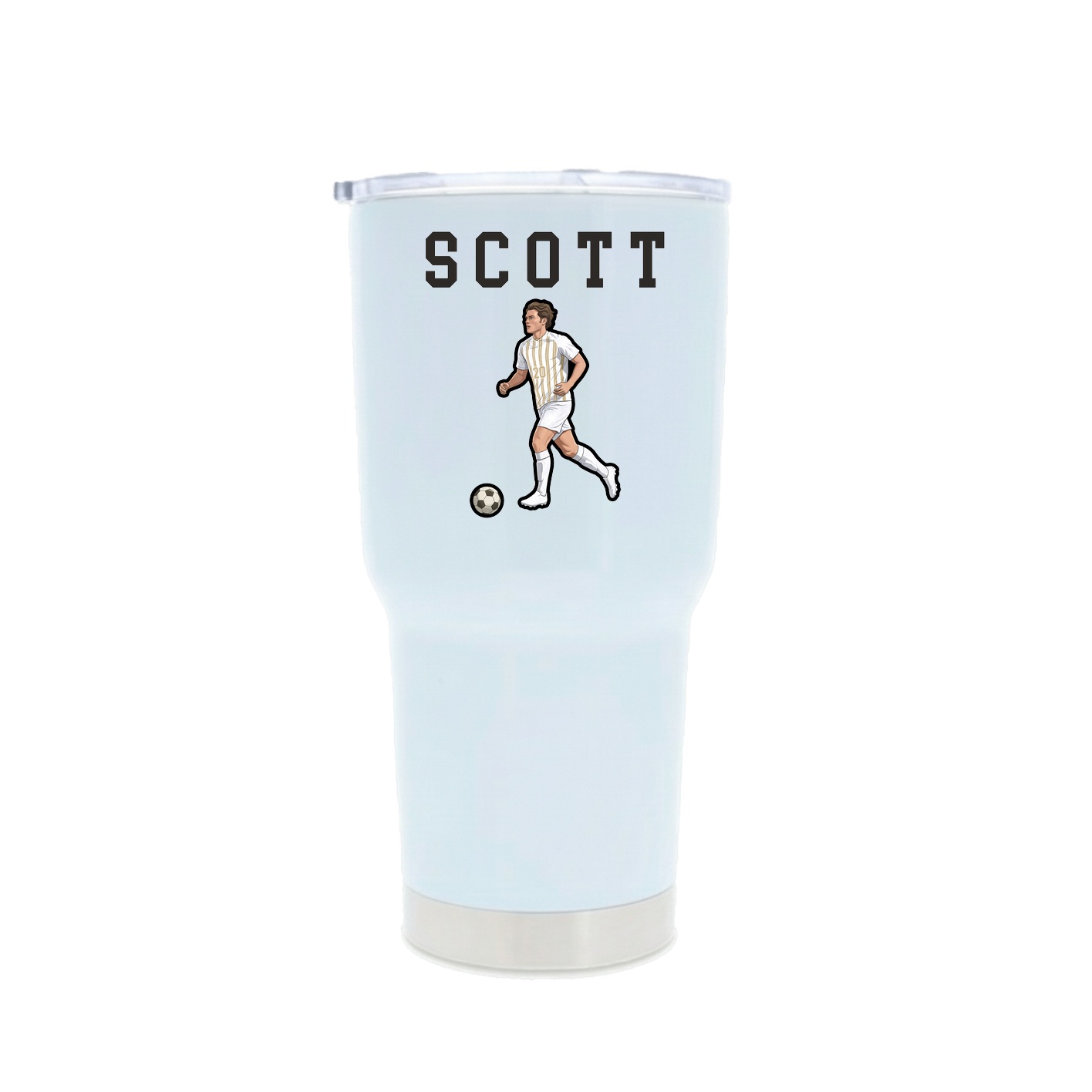 30oz Stainless Steel Tumbler — Shirsey in White