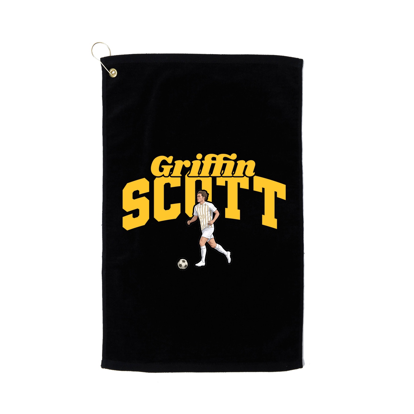 Golf Towel — Signature Arch in Black