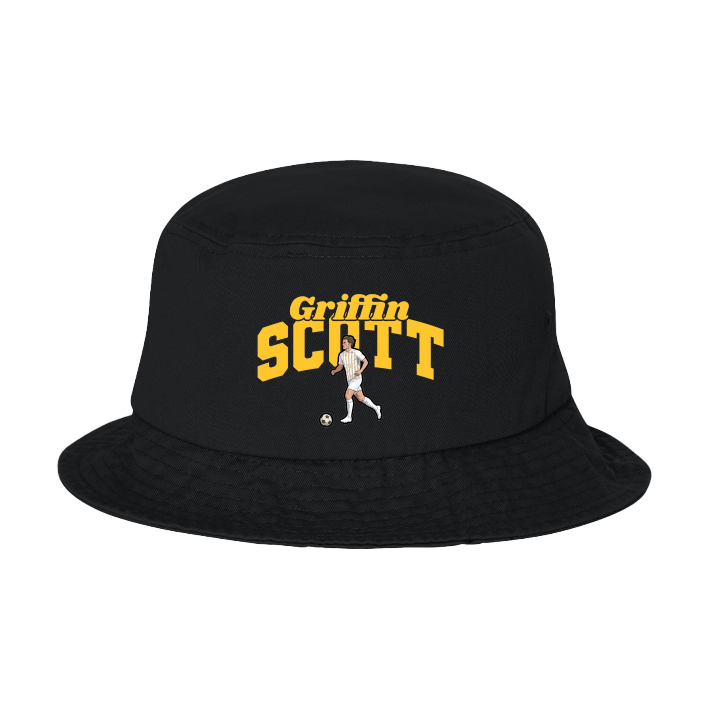 Bucket Cap — Signature Arch in Black