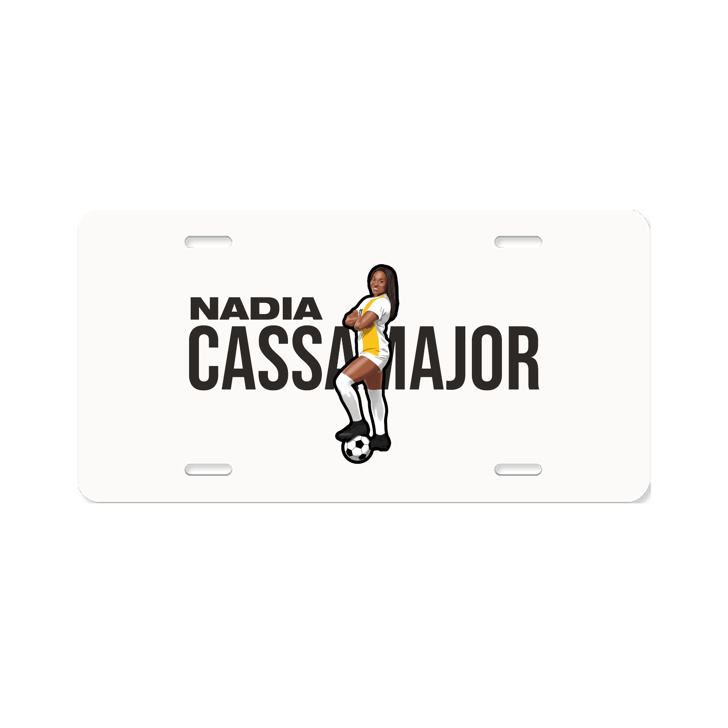 License Plate — Player Name in Classic