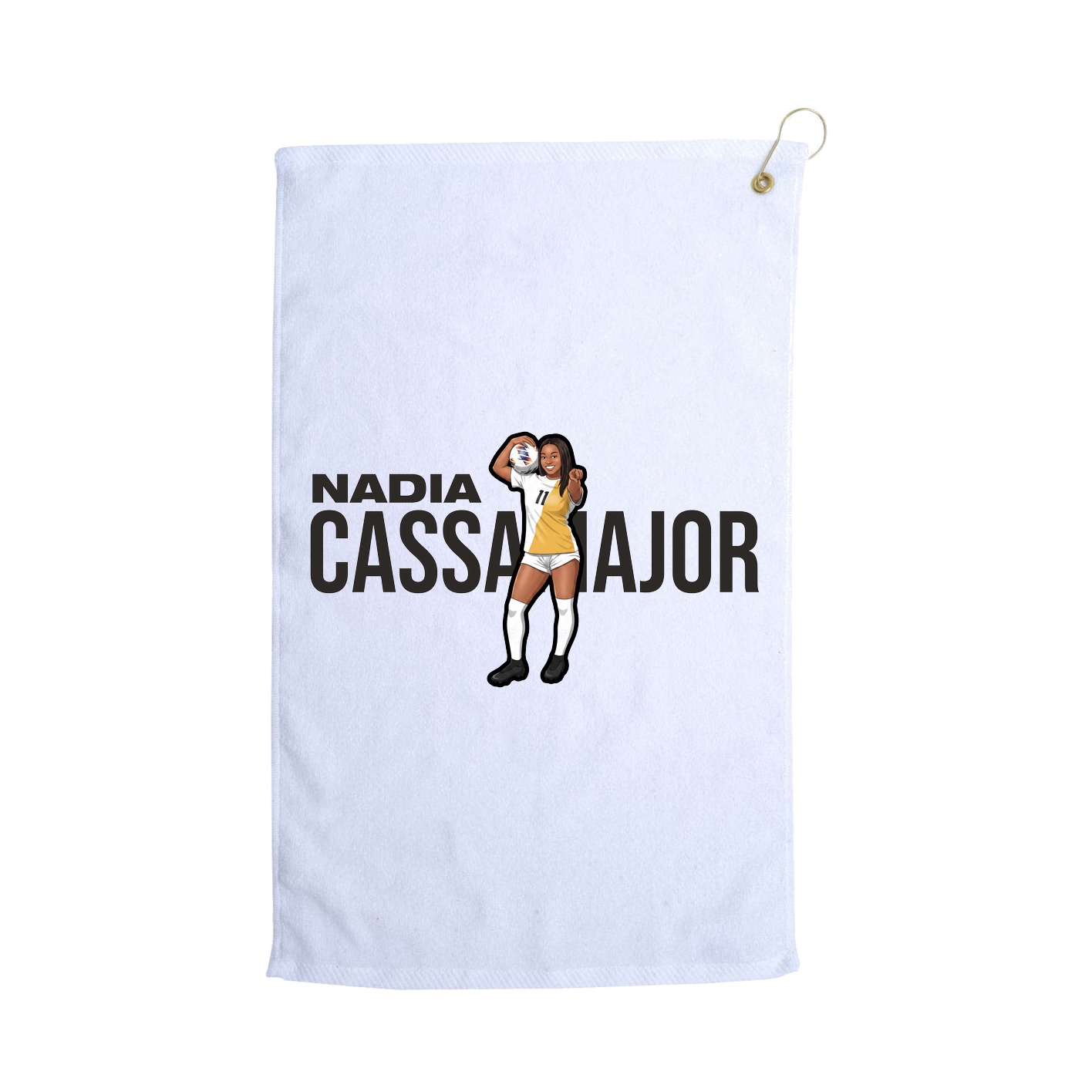 Golf Towel — Player Name in White