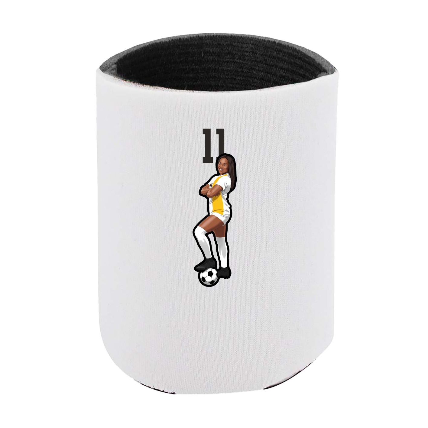 Can Holder — Number Top in White