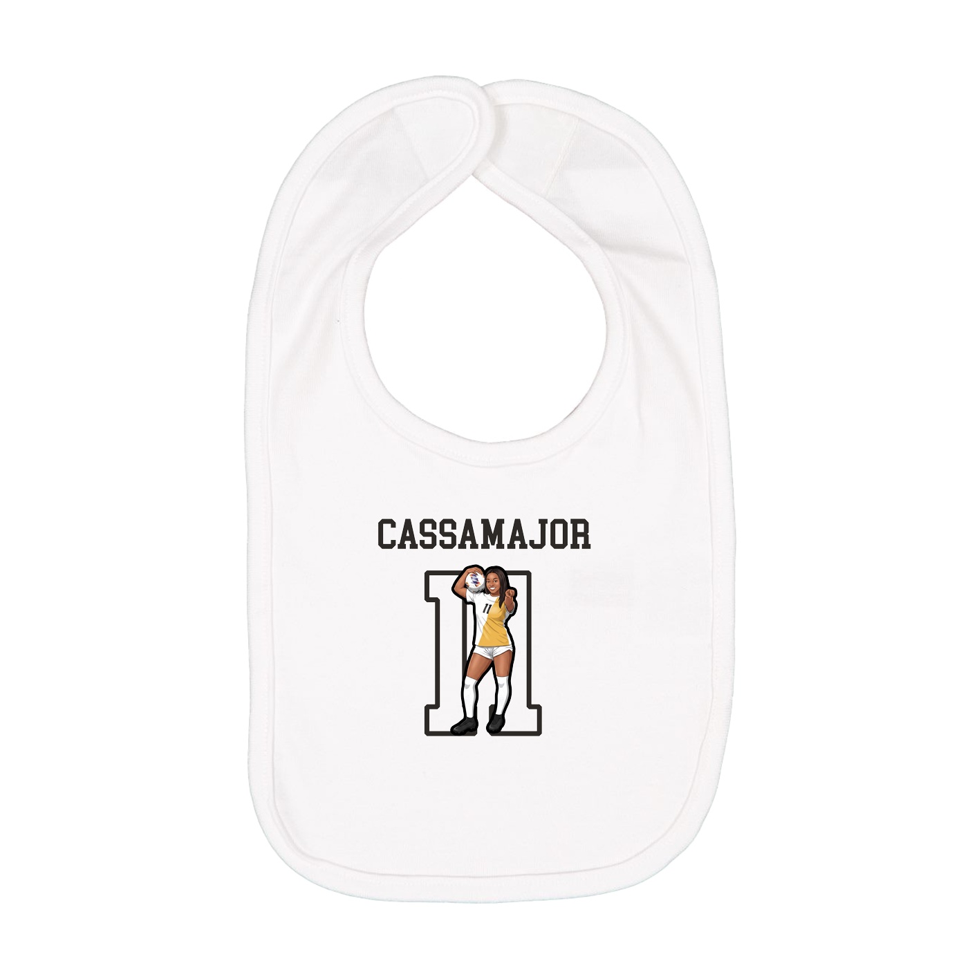 Infant Bib — Shirsey in White