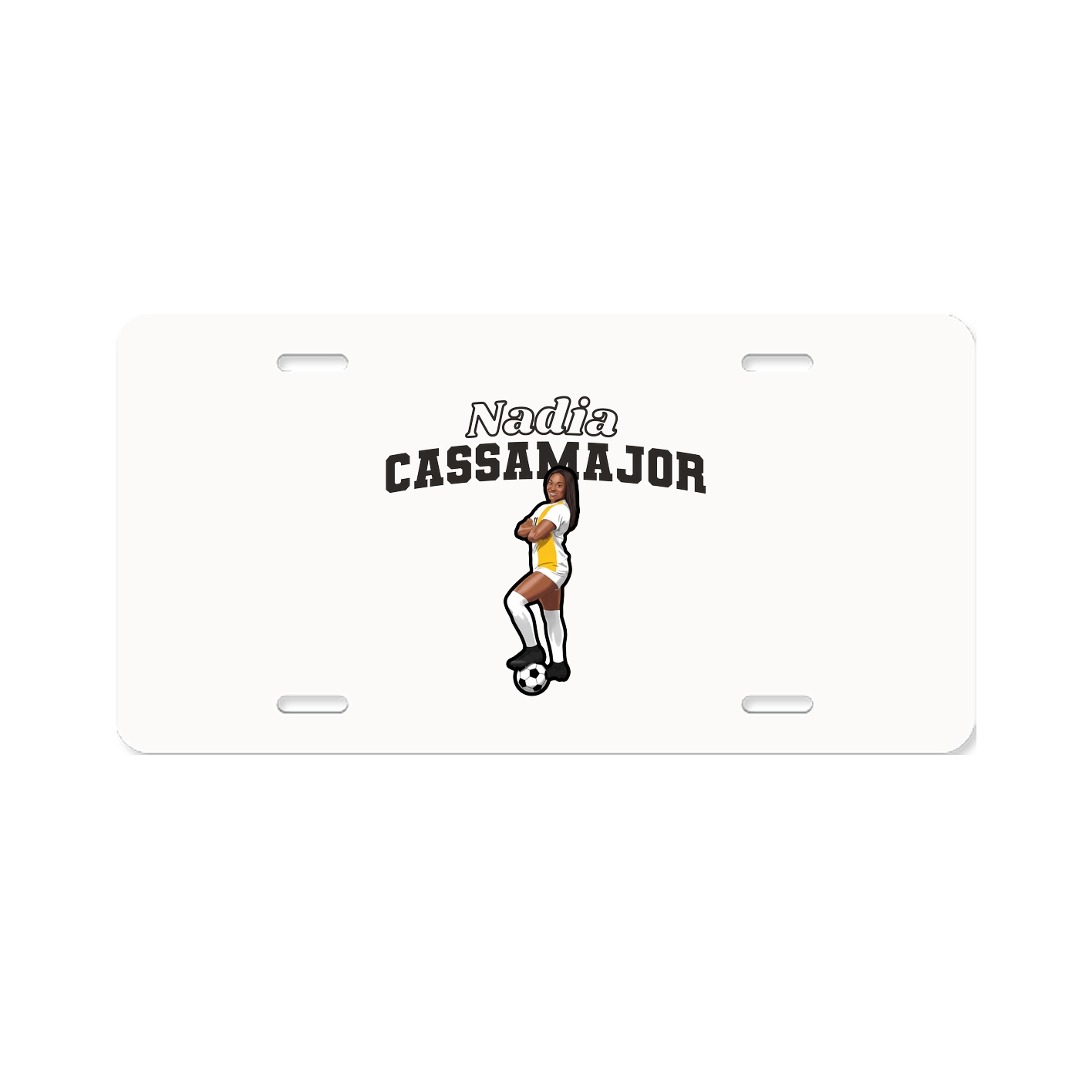 License Plate — Name Arch in Classic