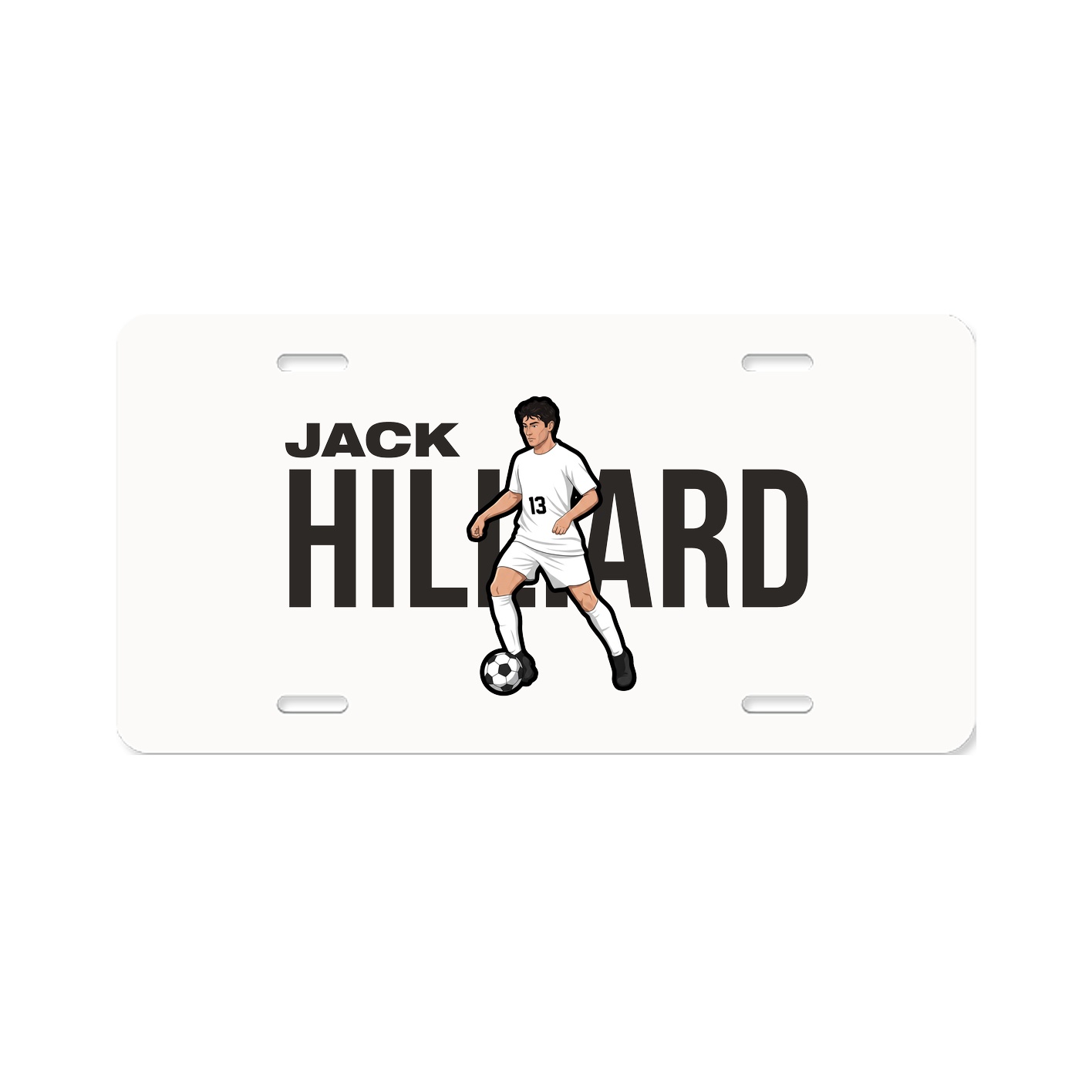 License Plate — Player Name in Classic