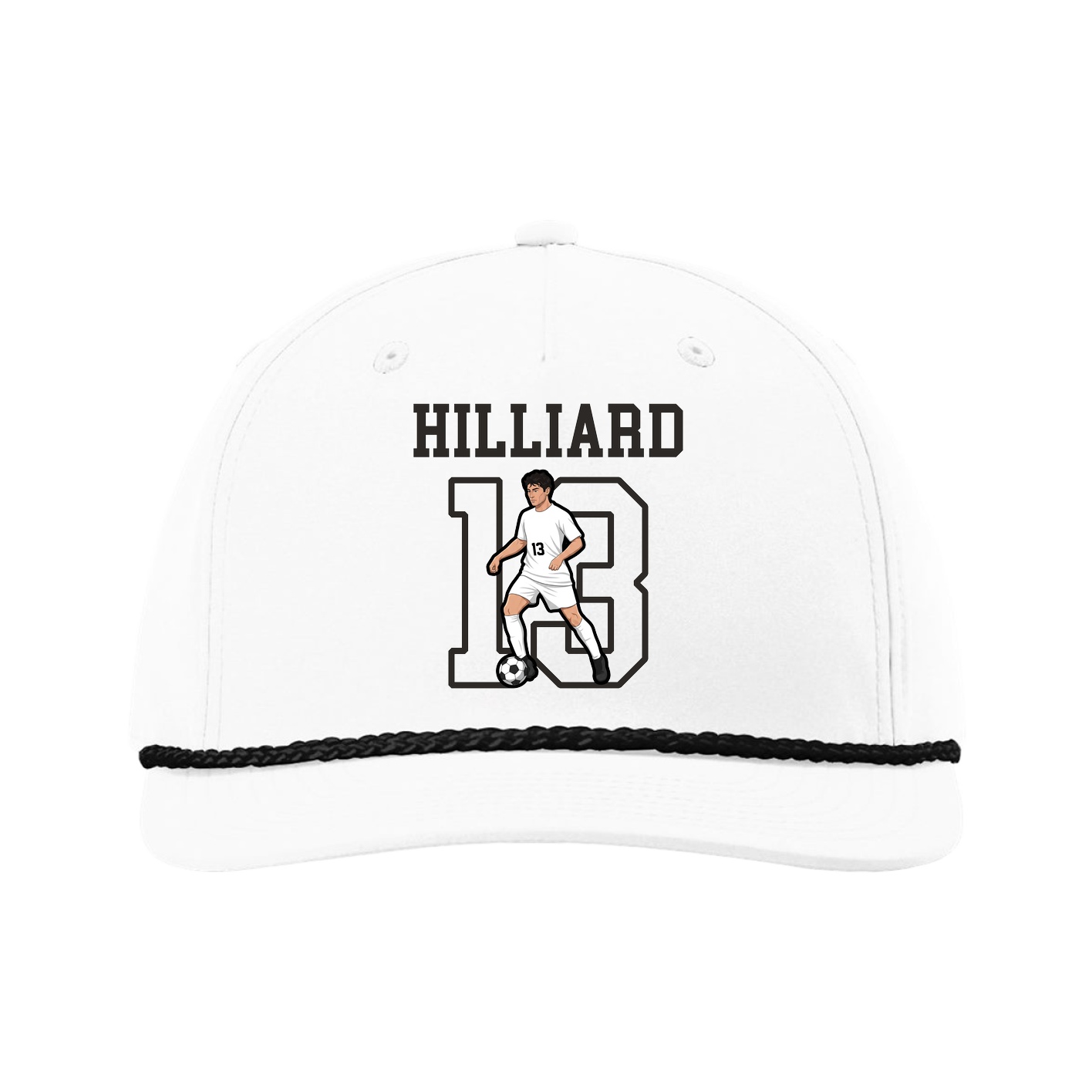 Five-Panel Classic Rope Cap — Shirsey in White