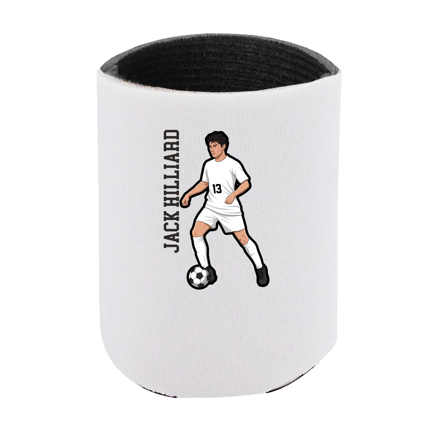 Can Holder — Name Vertical in White