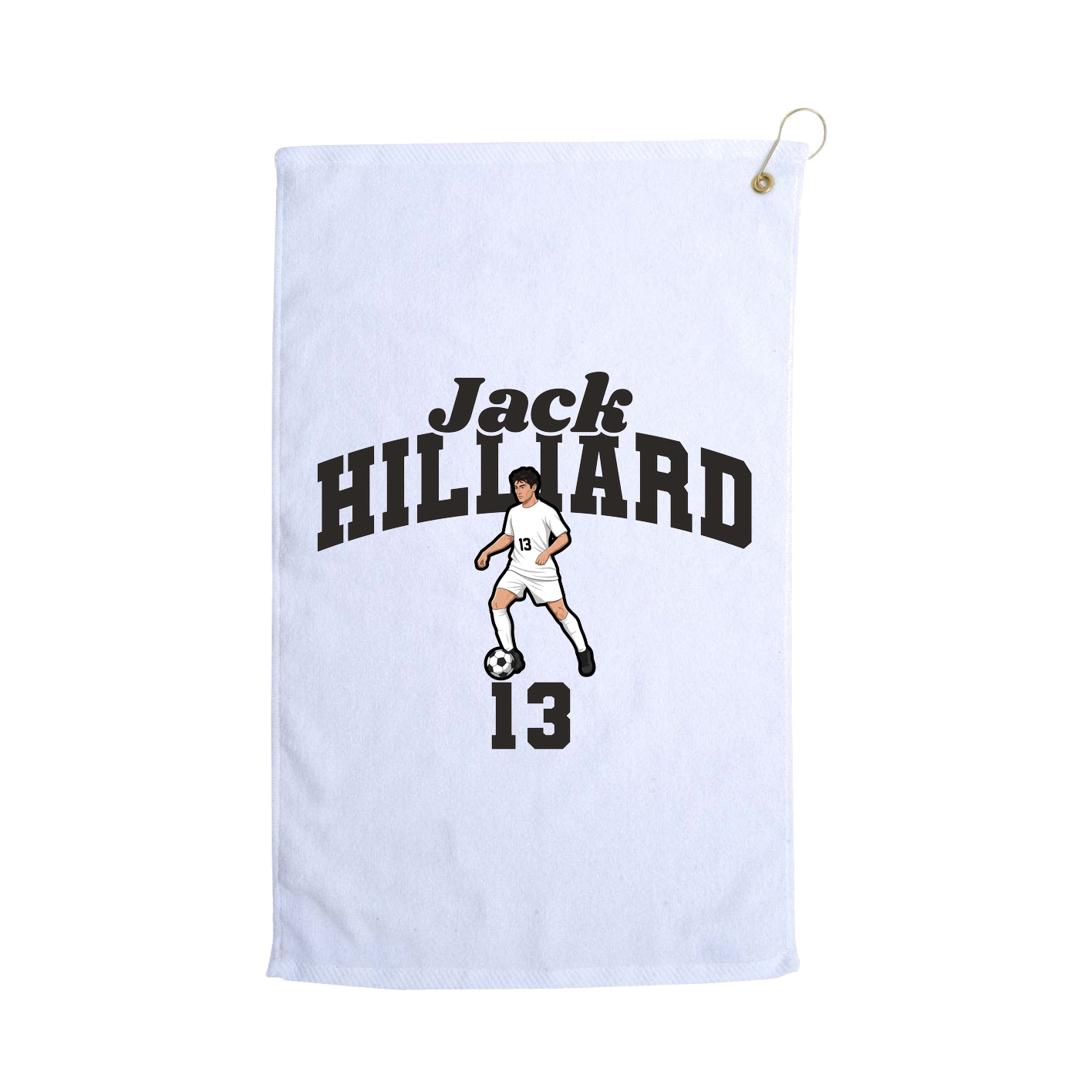Golf Towel — Signature Arch in White