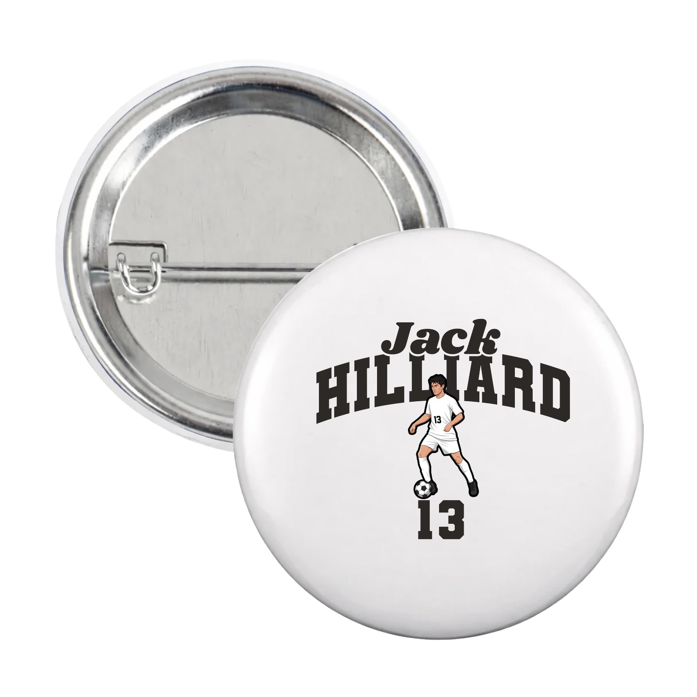 Game Day Button — Signature Arch in White