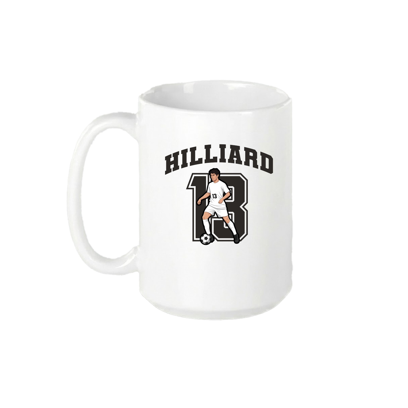 15oz Coffee Mug — Number in White