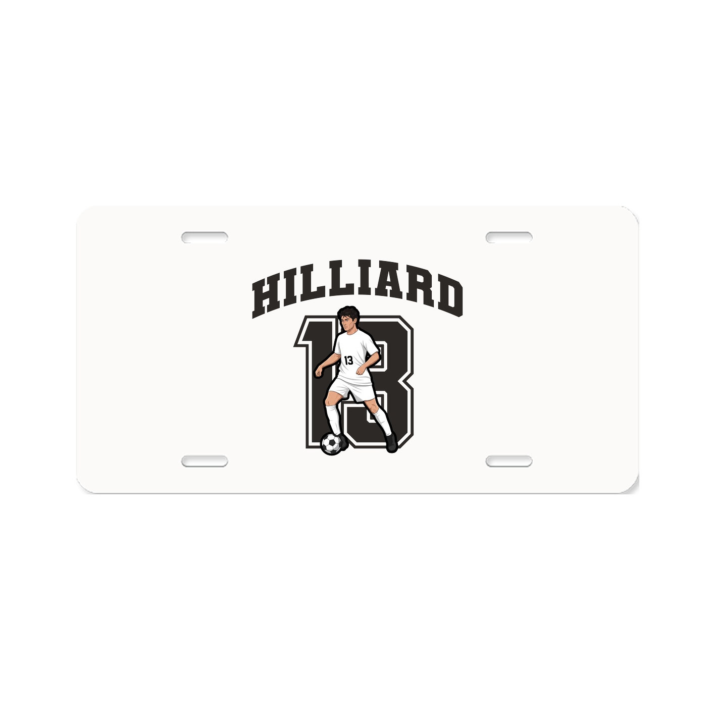 License Plate — Number in Classic