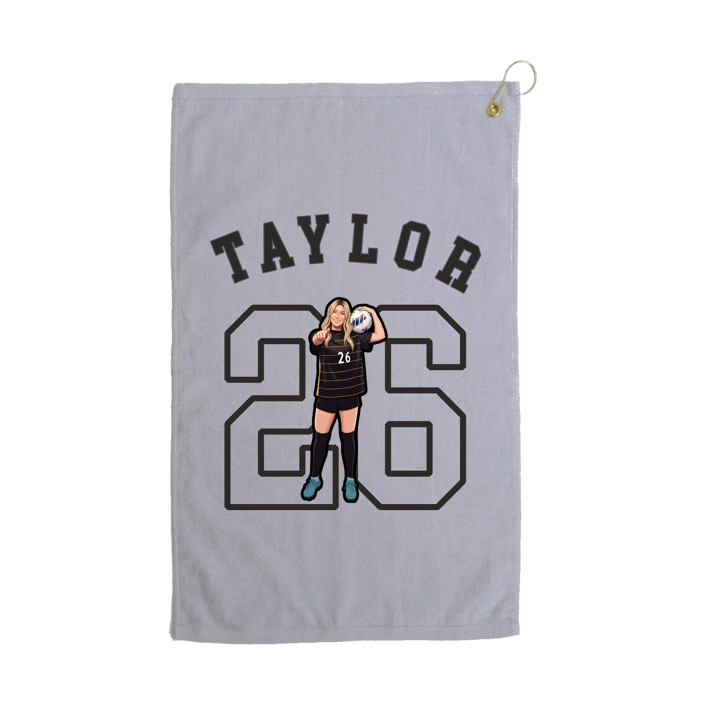 Golf Towel — Shirsey Arch in Grey