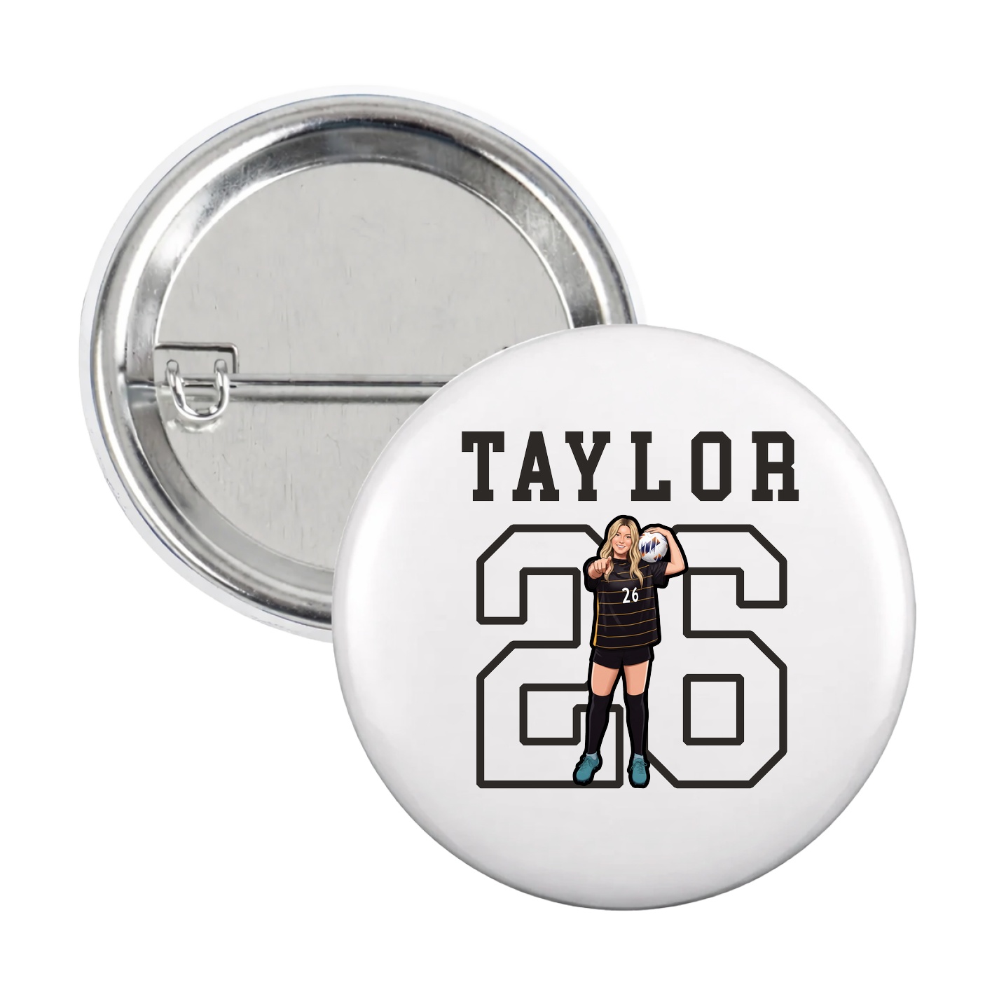 Game Day Button — Shirsey in White