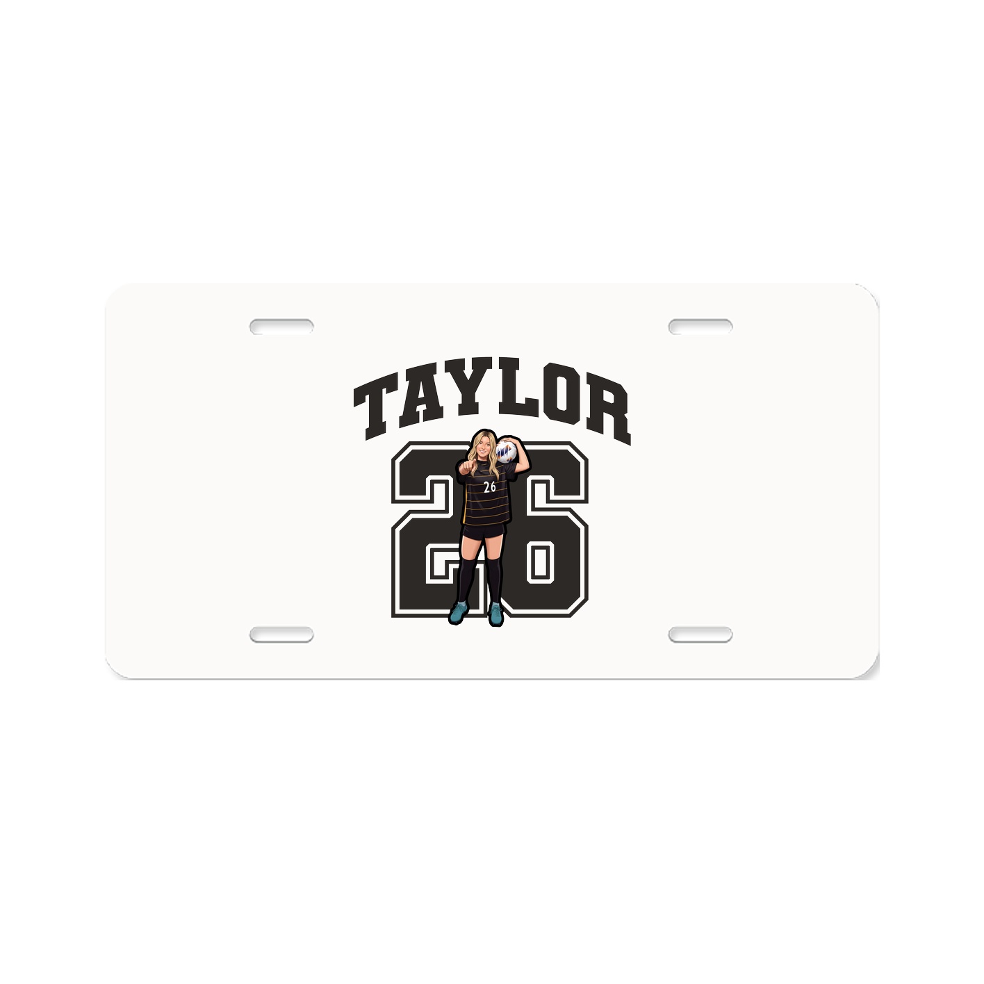 License Plate — Number in Classic