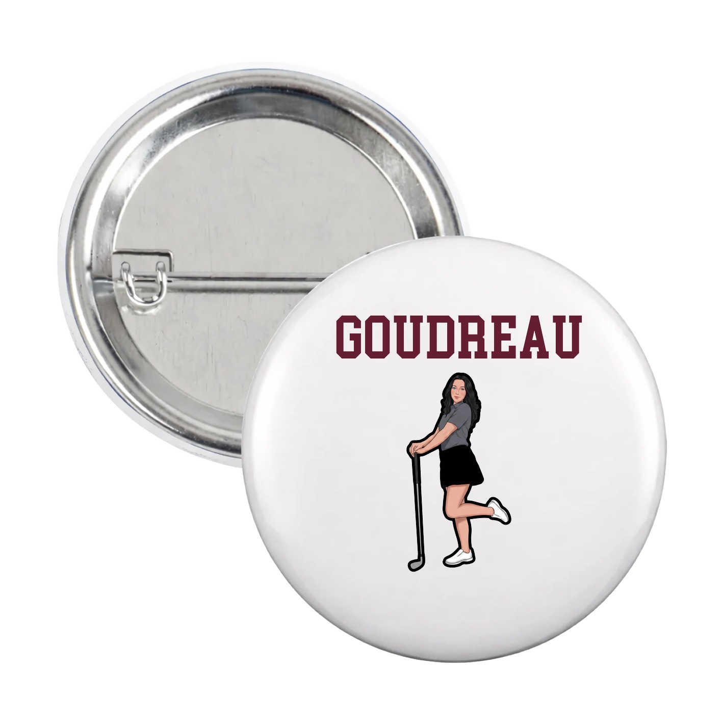 Game Day Button — Shirsey in White