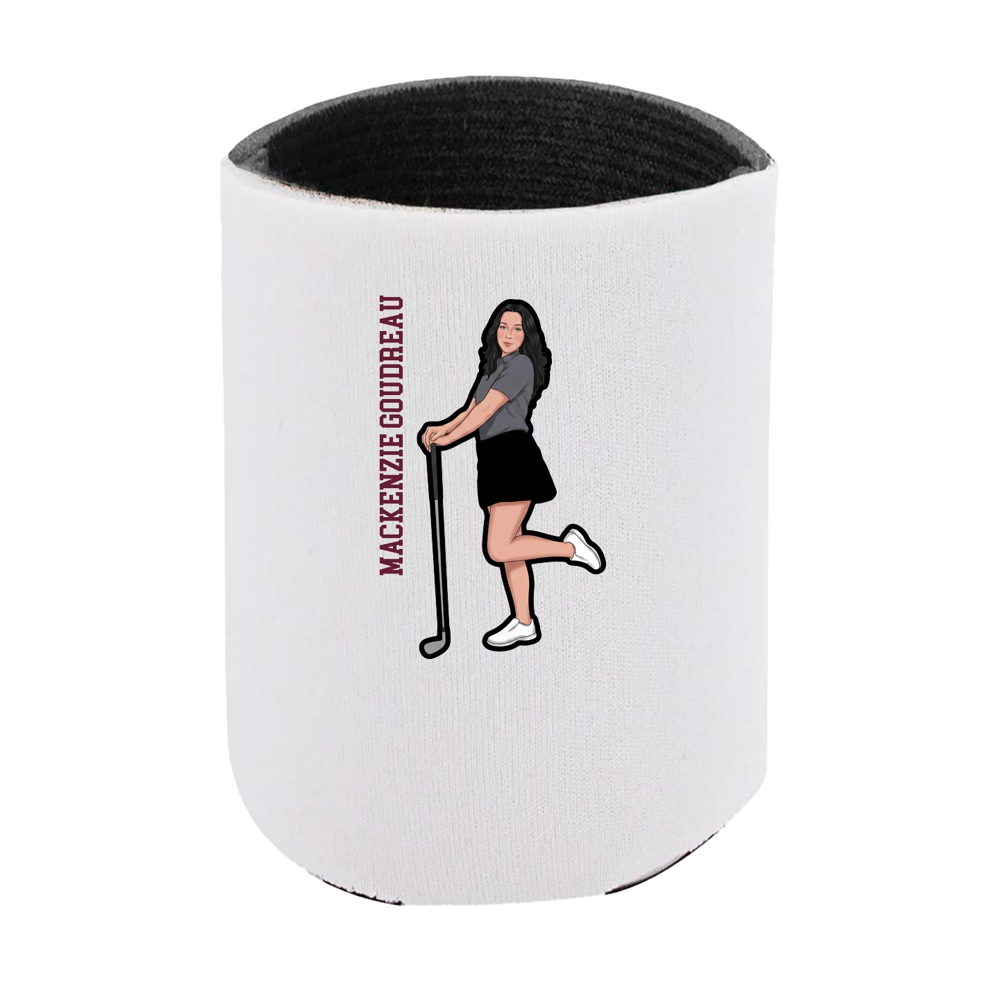 Can Holder — Name Vertical in White