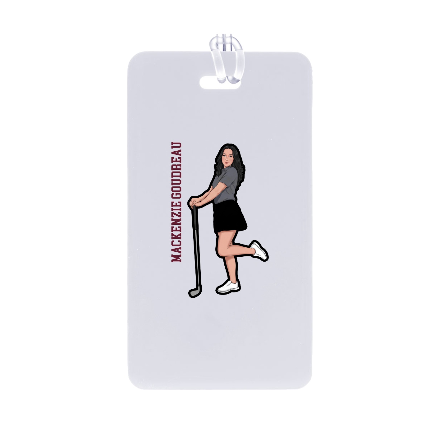 Bag Tag — Name Vertical in Classic