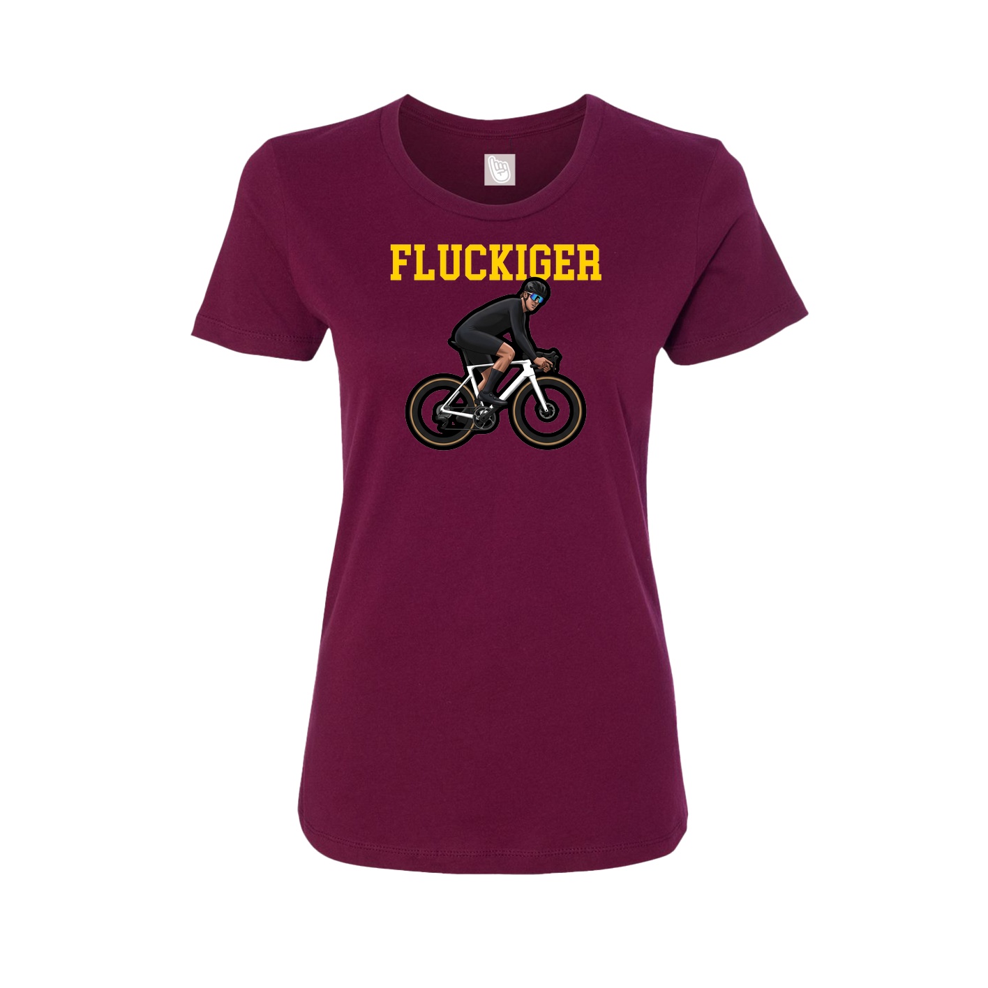 Fitted Women's Tee — Shirsey in Maroon