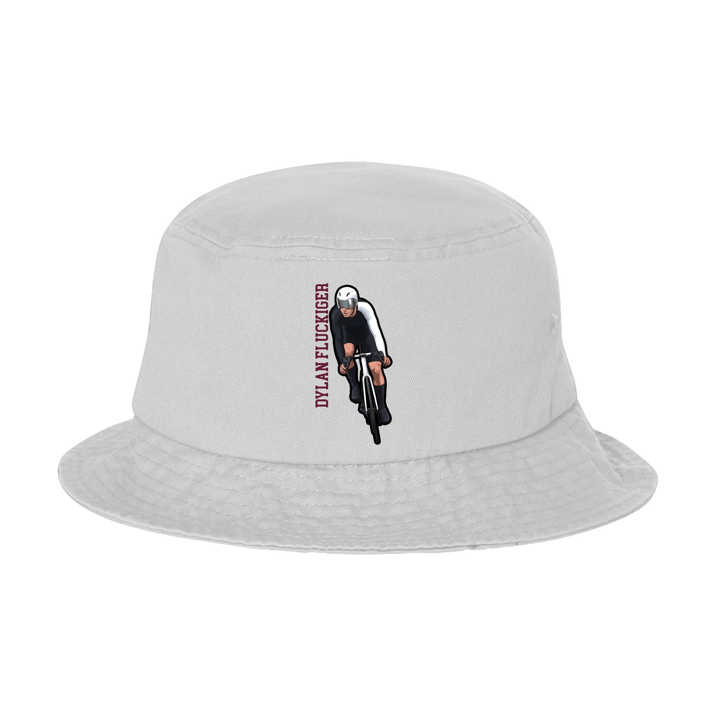 Bucket Cap — Name Vertical in White